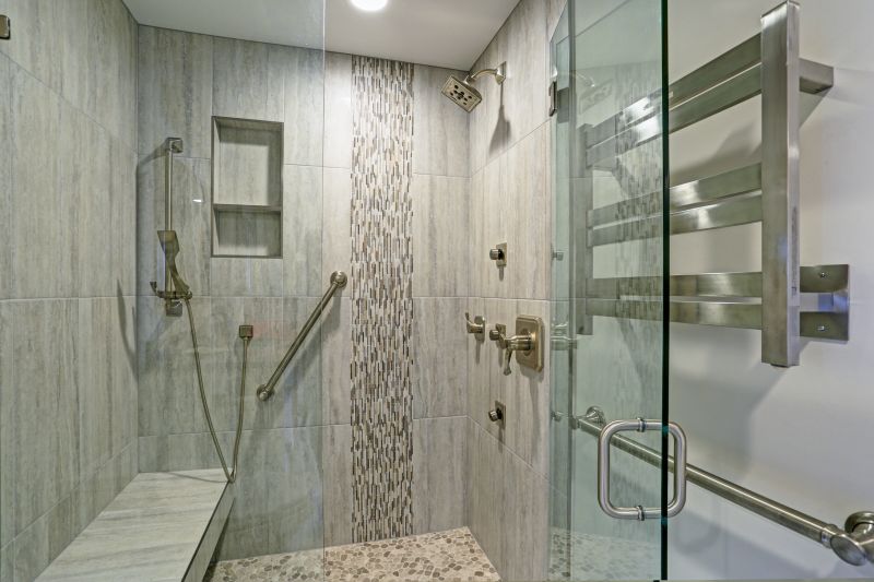 Walk-In Shower with Multiple Shower Heads